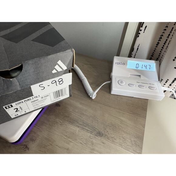 adidas Youth Copa Pure.3 FG Cleats 2.5 White Leather Soccer HQ8944 NWB - Picture 12 of 12